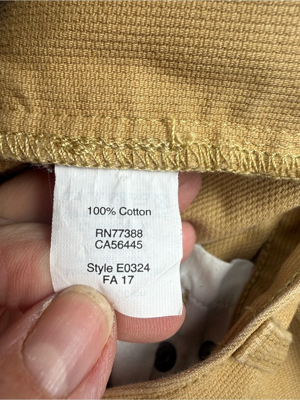 Straight Leg Pants J.Crew Factory Sutton Tan Corded Cotton Mens 32x34